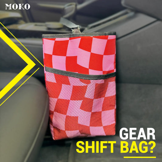 Pink Storage Car Bag