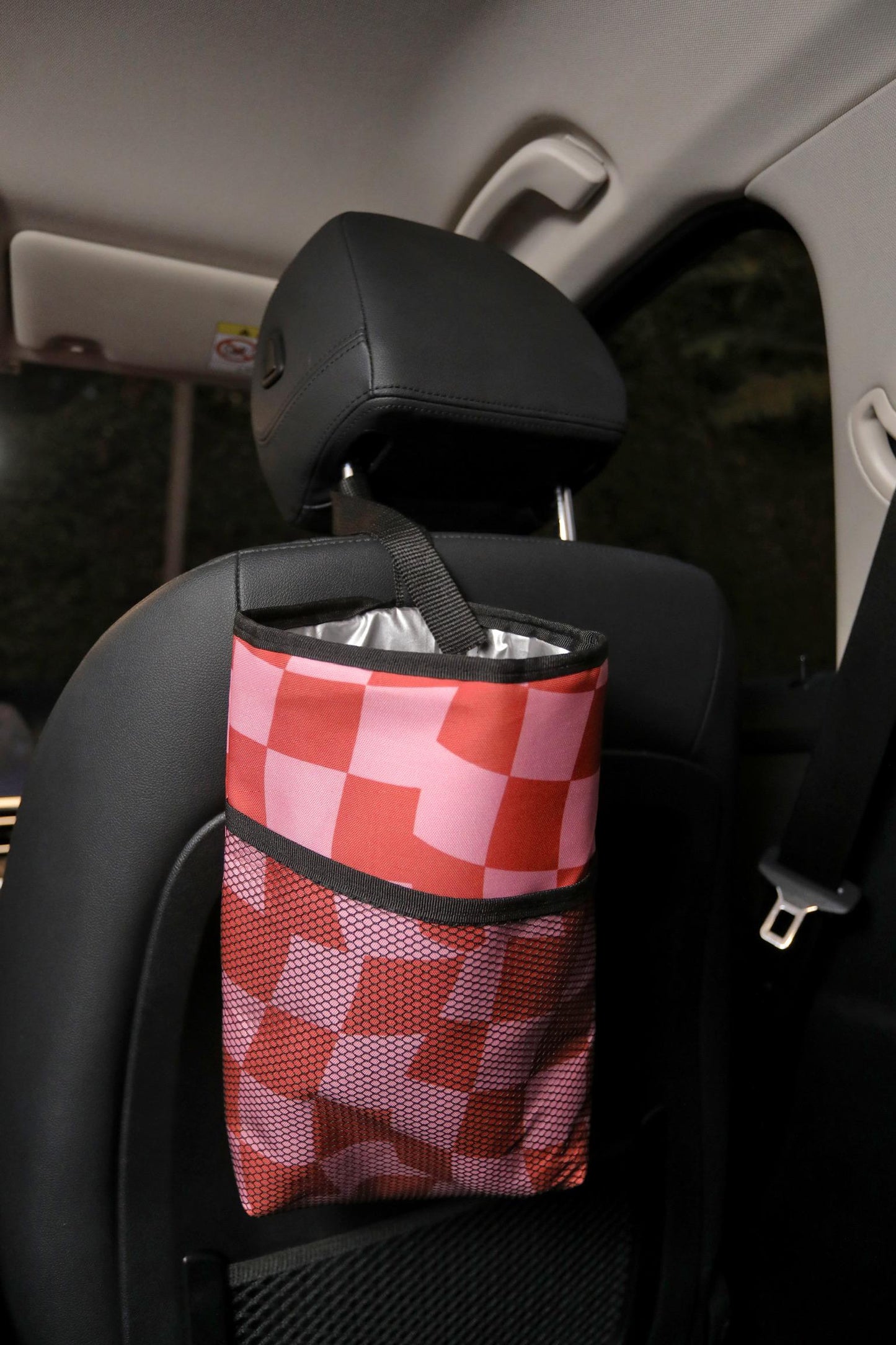 Pink Storage Car Bag