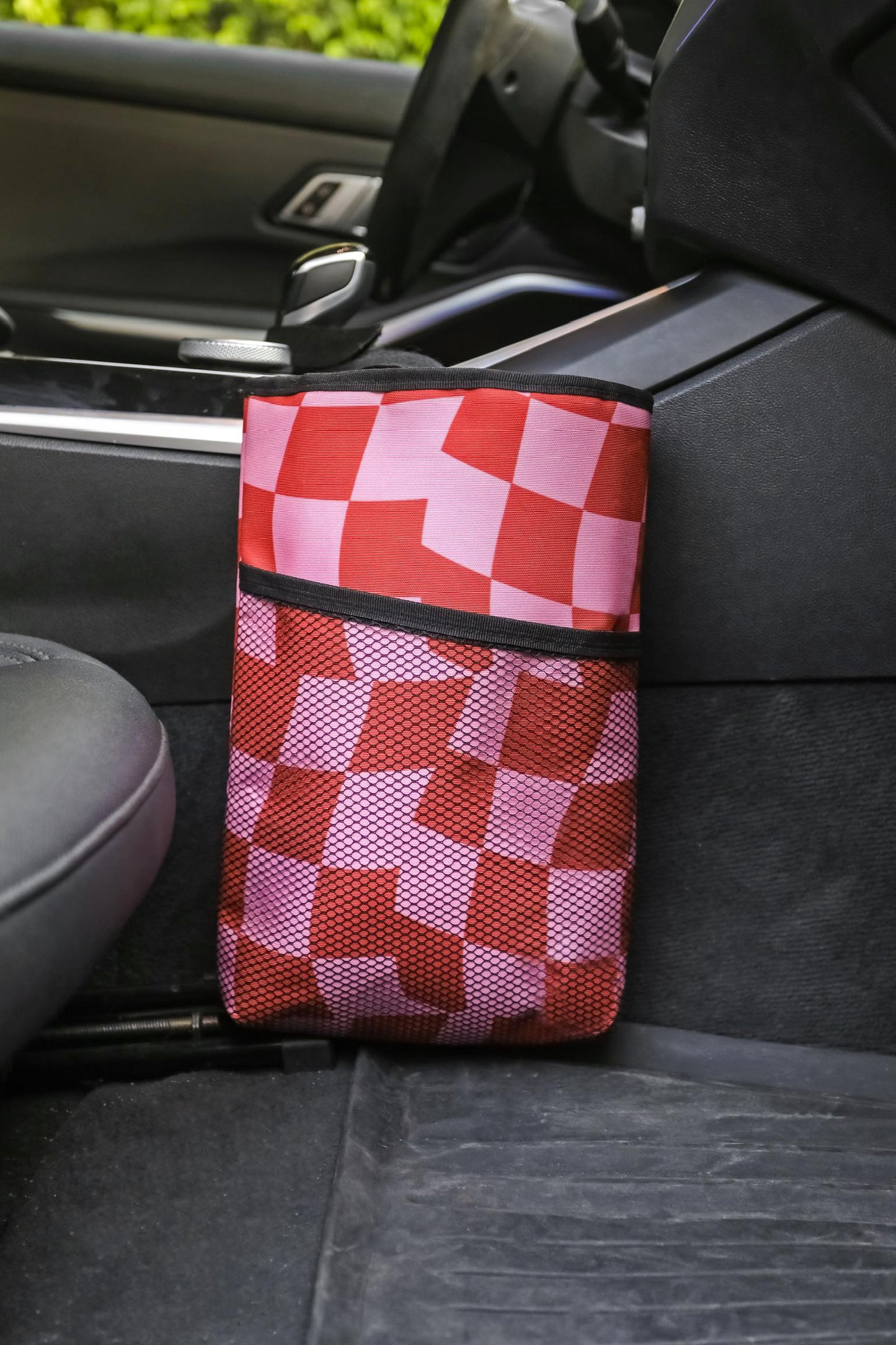 Pink Storage Car Bag