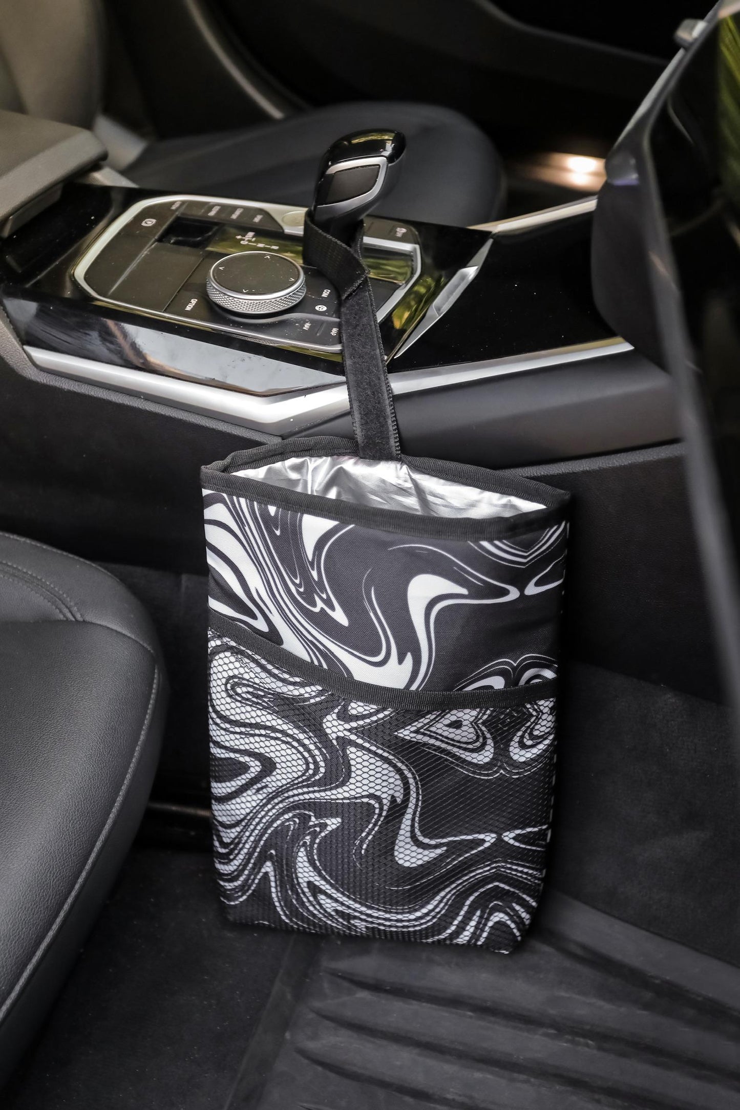 Black and white Storage Car Bag