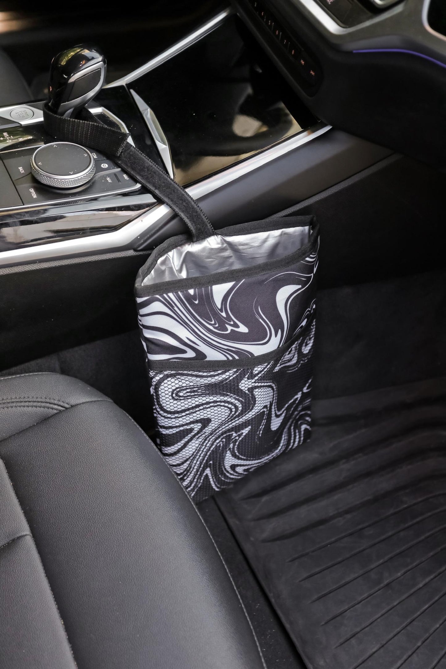 Black and white Storage Car Bag