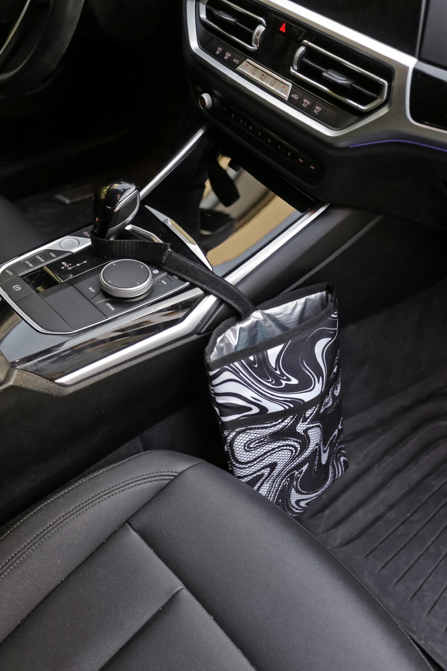 Black and white Storage Car Bag
