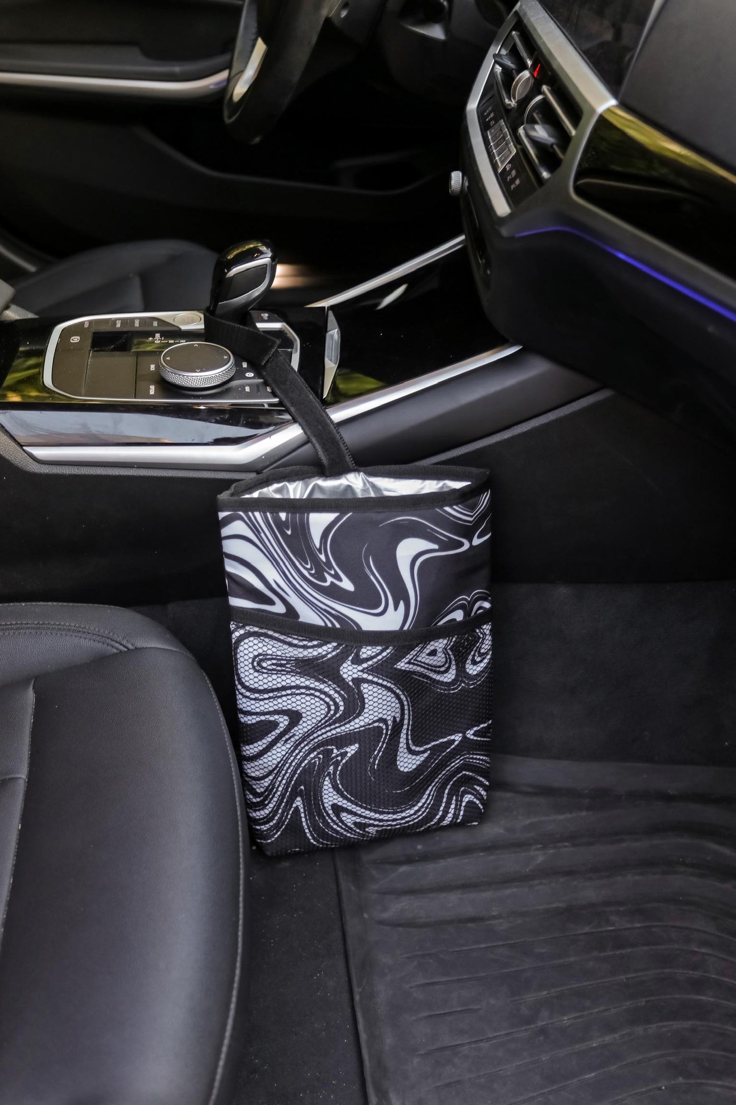 Black and white Storage Car Bag