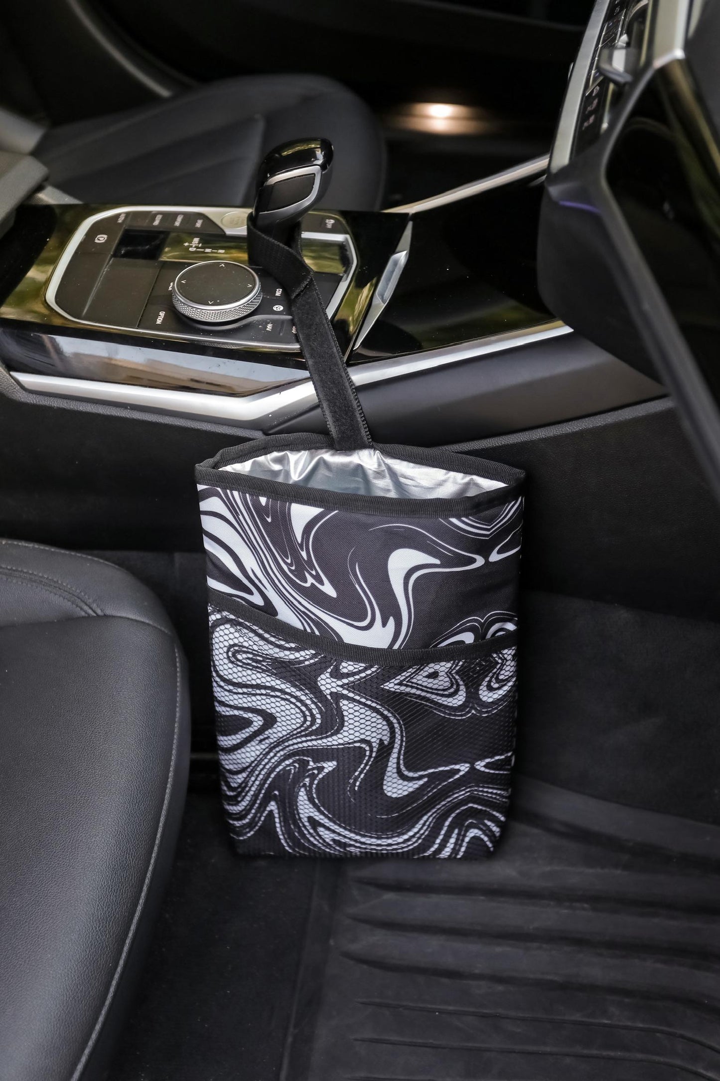 Black and white Storage Car Bag