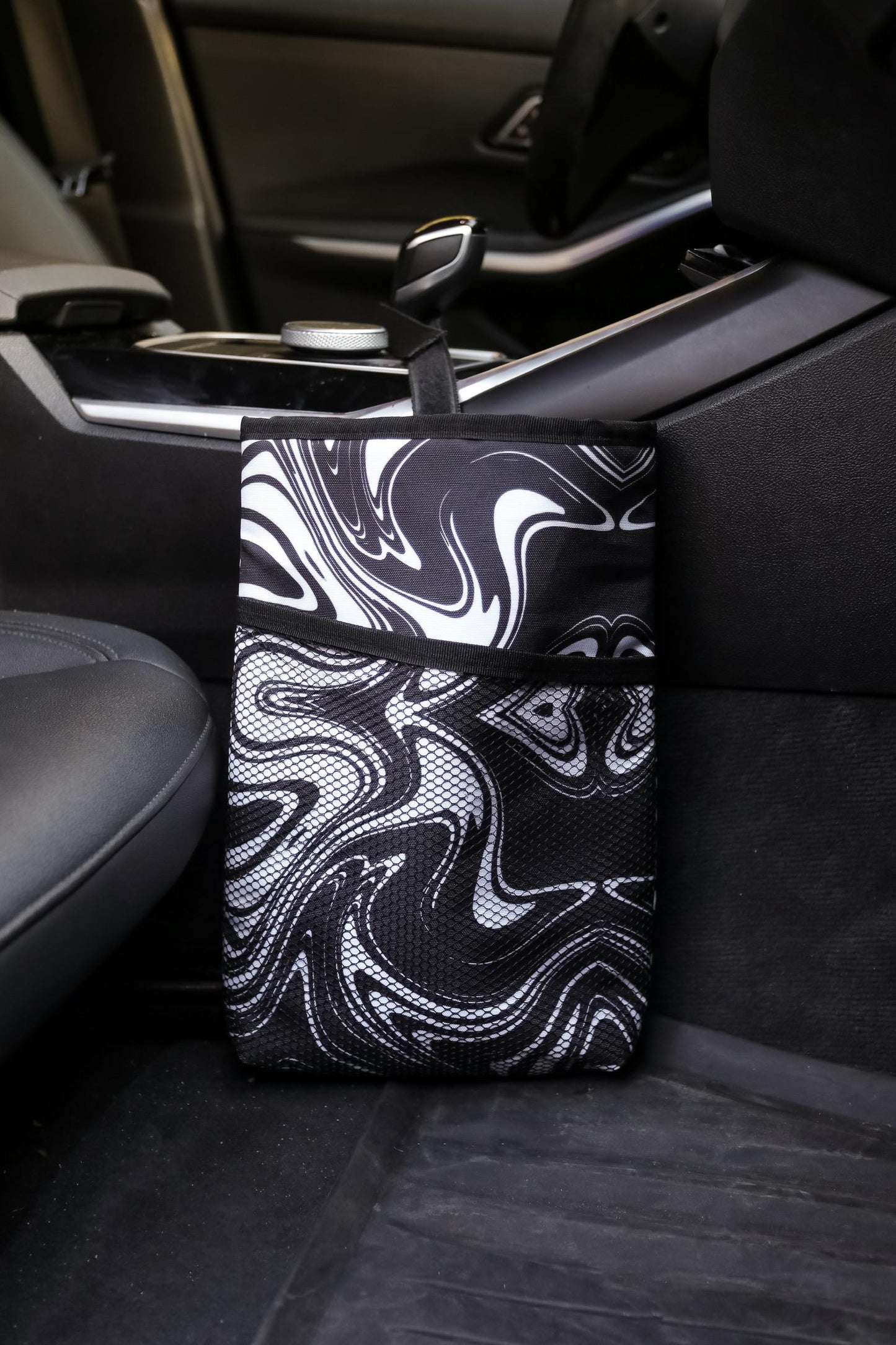 Black and white Storage Car Bag