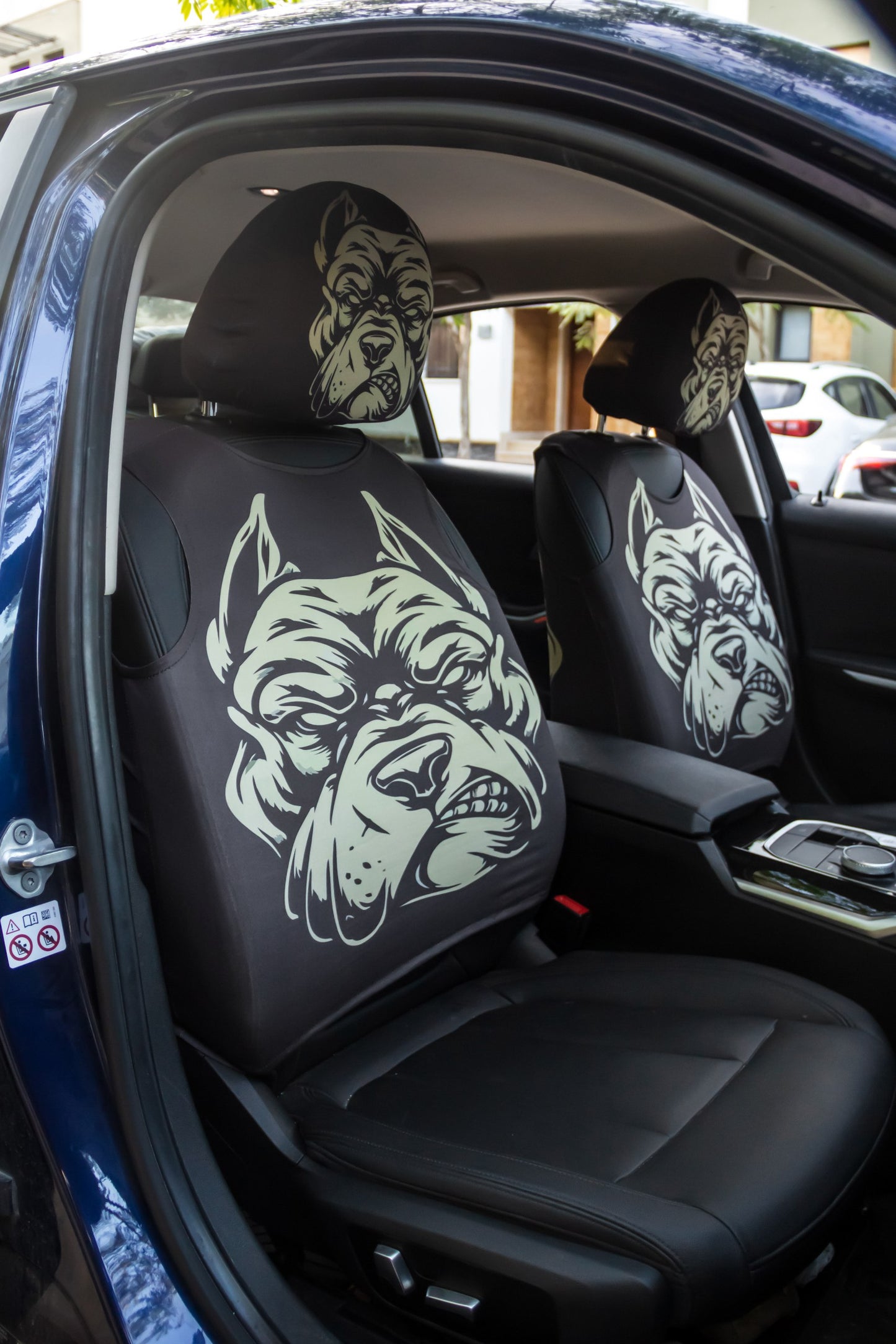 Angry Bulldog – Car Seat Set