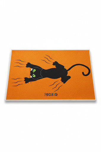 Black Cat Doormat