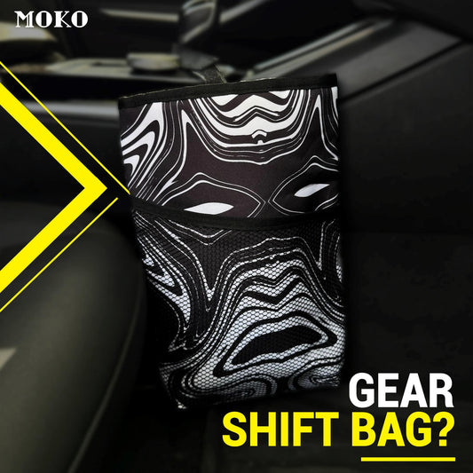 Black and white Storage Car Bag
