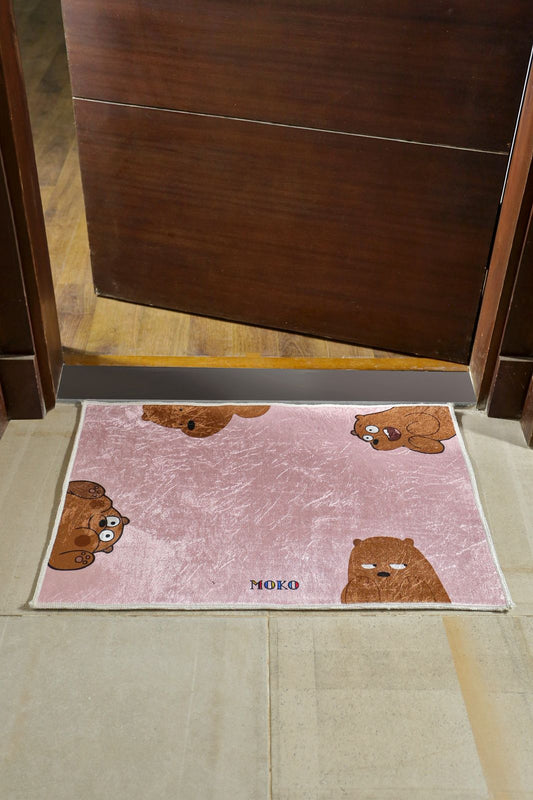 Peeking Bears Pink Mat
