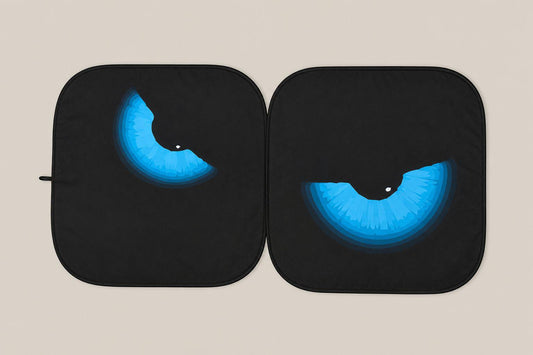 Blue Angry Eye sunshade