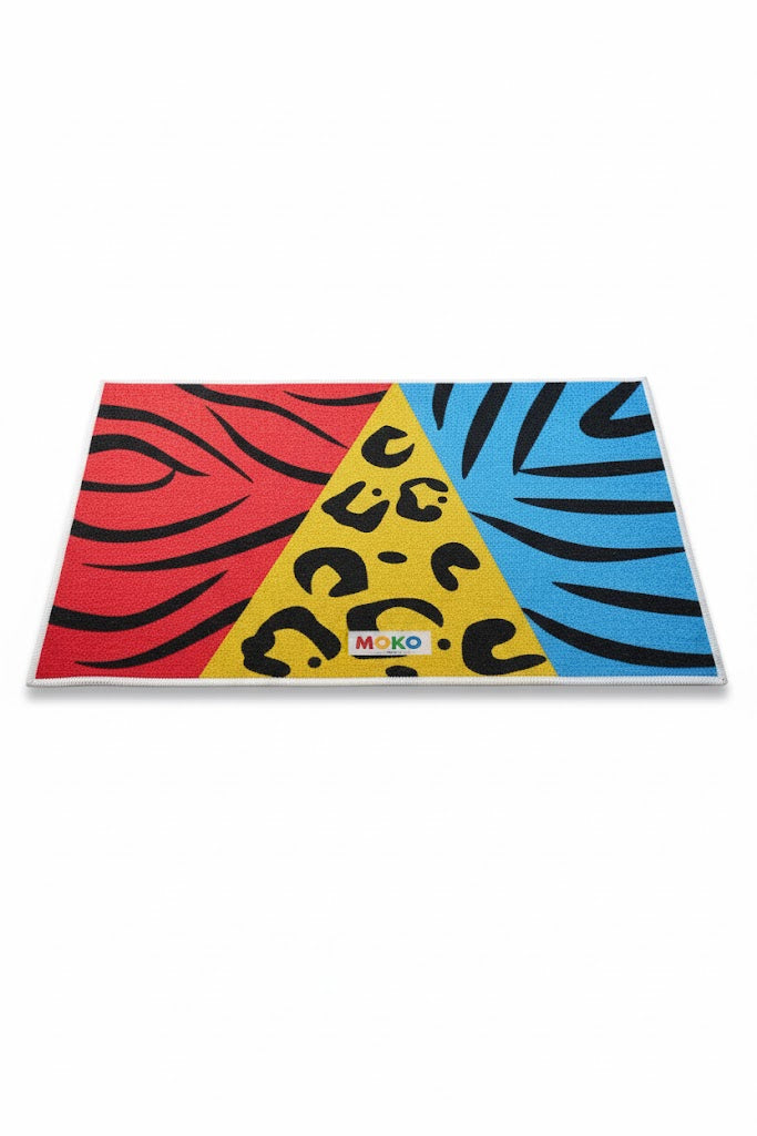 Wild Geometric Animal Print Mat