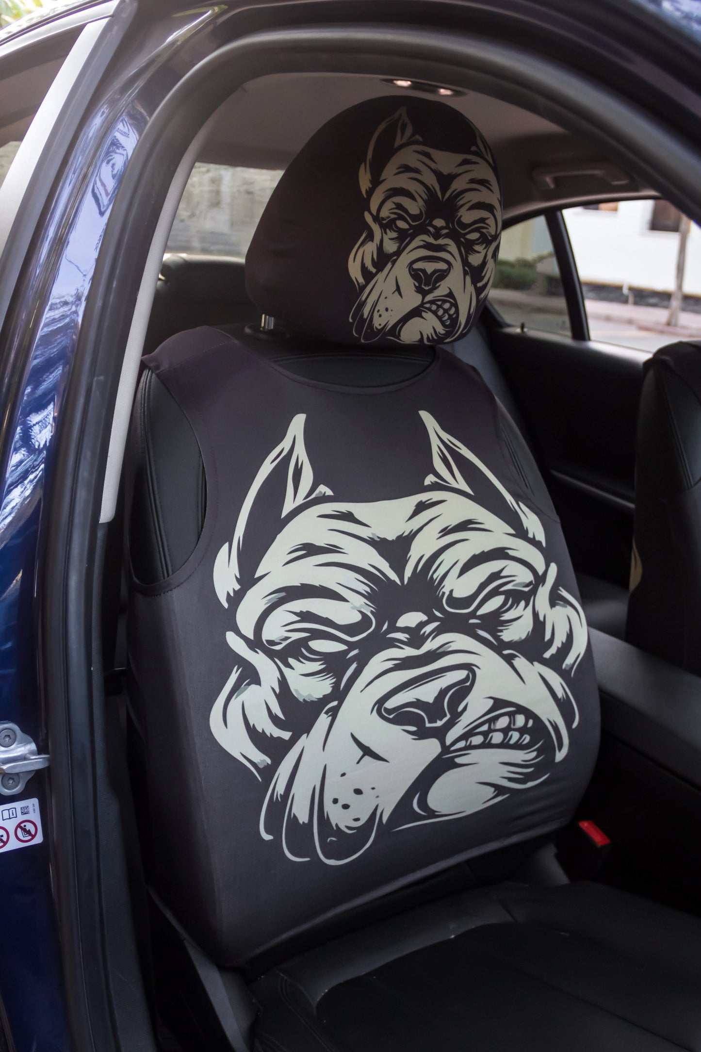 Angry Bulldog – Car Seat Set