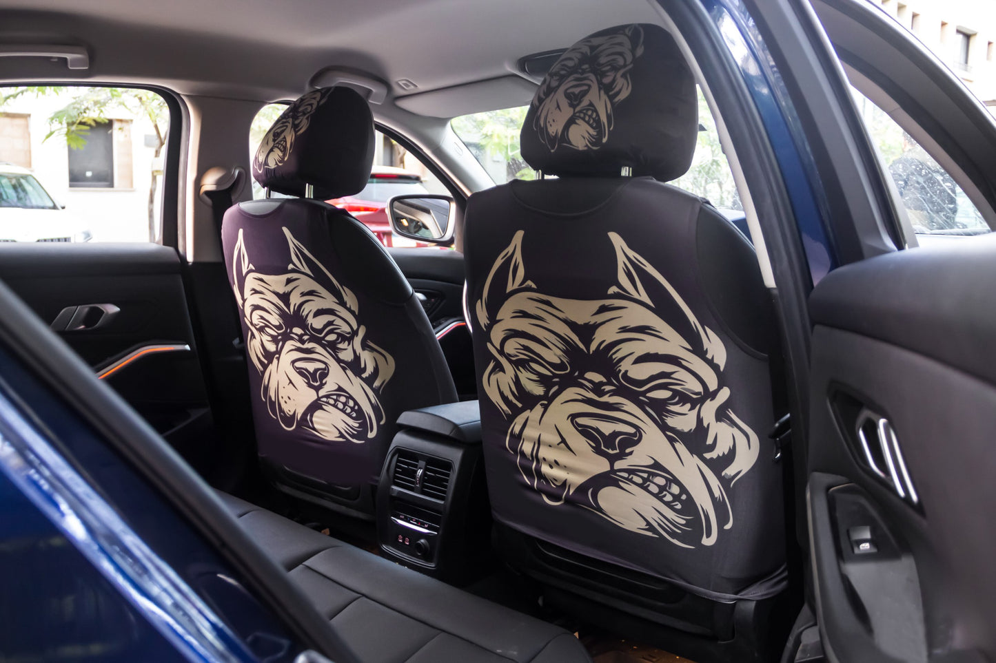 Angry Bulldog – Car Seat Set